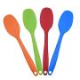 FAT BIG CAT Spatula Soup Spoon Kitchenware Silicone Kitchen Bakeware Utensil Spoons and Scoop Cooking Tools 10,Orange