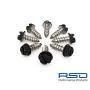 RSD Never Rust License Plate Screws for Domestic Cars & Trucks Black Stainless (Never Rust)