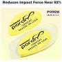 Plantar Fasciitis Heel Cup【PORON - Made in USA】 Silicone Gel Heel Cup Pads for Long Time Standing, Walking, Heel Pain, Running, Heel Spur, Foot Pain - Men & Women (Yellow, S size: W 4.5-8.5 / M 6-9)