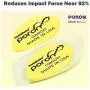 Plantar Fasciitis Heel Cup【PORON - Made in USA】 Silicone Gel Heel Cup Pads for Long Time Standing, Walking, Heel Pain, Running, Heel Spur, Foot Pain - Men & Women (Yellow, S size: W 4.5-8.5 / M 6-9)