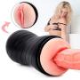 UGXYP Lifelike 2 in 1 Manual Control Soft Male Mastubration Cup Artificial Real Pussy Male Air-Sucking Toys for Him Sexy Underwear Toys for Men T Shirt