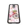 Samsung Galaxy S5 Case,Flexible Soft TPU Cover Shell,Slim Silicone Black Rubber Non-Slip Durable Design Protective Phone Case for Samsung Galaxy S5 -Bicycle