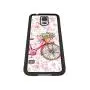 Samsung Galaxy S5 Case,Flexible Soft TPU Cover Shell,Slim Silicone Black Rubber Non-Slip Durable Design Protective Phone Case for Samsung Galaxy S5 -Bicycle