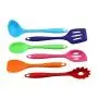 JunbosiKitchenware, Silicone Kitchenware, 6 Sets of Colored Kitchenware Set, Silicone Shovel Cooking Utensils