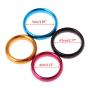 CONtenct-Toy Aluminum Alloy Eggplant Rings Brother Ring Adult Delay Male Ejaculation Daily Toys with Light Blue