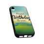 Birthday Decorations Rubber Phone Case,Sincere Greeting Message on Blur Background Celebration Compatible with iPhone XR
