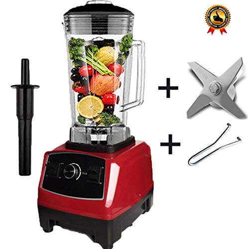 2200W Heavy Duty Commercial Blender Professional Blender Mixer Food Processor Japan Blade Juicer Ice Smoothie Machine,Red Blade Tool,Au Plug