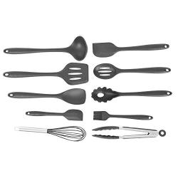 Grateshop1 10PCS Silicone Kitchenware Non-Stick Pan Heat Resistant Kitchen Utensils Set Kit