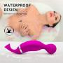 12 Frequency Vibranting & Sucking Toys Waterproof Rechargeable Handheld Massager Wand with Sucking Function,Powerful But Quiet,Medical Silicone