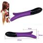 ON Sale Deal Purple Vibrators Electric Massager Multi-Speeds Silicone Dual Motors Body Massage USB Recharge Vibration Sex Toys (Purple)