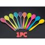Andosange 1pc Silicone Spoon High Temperature Resistance Deep Spoon Random Color