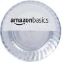 AmazonBasics Disposable Clear Plastic Plates, 100-Pack, 7.5-inch