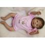 Wamdoll 20 inch Sweet Happy as can be Alive Silicone Reborn Baby Dolls with Hair