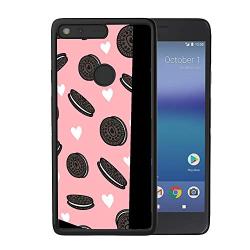 Google Pixel Case,Flexible Soft TPU Cover Shell,Slim Silicone Black Rubber Non-Slip Durable Design Protective Phone Case for Google Pixel -Biscuits