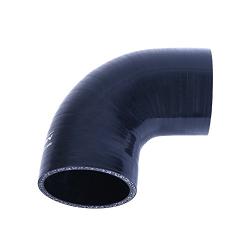 Hiwowsport 4-Ply High Performance 90 Degree Elbow Coupler Silicone Hose for Auto (3.0"(76mm), Black)