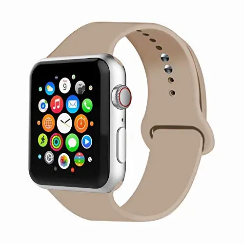 IYOU Sport Band Compatible with Watch Band 38MM 42MM 40MM 44MM, Soft Silicone Replacement Sport Strap Compatible with 2019 Watch Series 5 2018 Watch Series 4/3/2/1