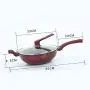 ZPWSNH Frying Pan, Maifan Stone Smokeless Nonstick Pan, Gas Cooker Barbecue Pot