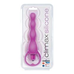 Climax Silicone Vibrating Bum Beads, Purple