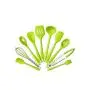10Pcs/Set Kitchenware Heat Resistant Silicone Kitchen Utensil Set Non Stick Egg Beater Spoon Spatula Oil Brush Cooking Tool Sets,Color