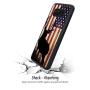 Samsung Galaxy S8 Case with American Flag Pattern Whimsical Design Bumper Black Soft TPU and PC Protection Anti-Slippery &Fingerprint Case for Samsung Galaxy S8