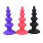 RITER 10 Vibrantion Modes Silicone Amal Plug Six Toys for Women Beginner