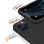 TORRAS [Love Series] iPhone 11 Pro Case, Full Covered Shockproof Liquid Silicone Rubber Case with Soft Microfiber Designed for iPhone 11 Pro 5.8 Inch 2019, Black