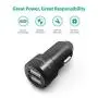 USB Car Charger RAVPower 24W 4.8A Metal Dual Car Adapter, Compatible with iPhone 11/Pro/Max XS Max XR X 8 7 Plus, iPad Pro Air Mini, Galaxy S9 S8 S7 S6 Edge Note and More (Black)