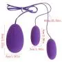 Ladaidra Portable Vibrating Jump Eggs Dual Bullets 20 Frequency Másságer for Women Female