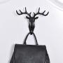 MOVEmen Hook Deer Head Self Adhesive Hook Hanger Bag Keychain Hook Clothing Support Sticky Holder Wall Door Hook Jewelry Stand Home Decoration Hooks Umbrella Stand Drain Rack Kitchenware Storage Rack