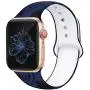 Kaome Floral Bands Compatible with Apple Watch 38mm 40mm 42mm 44mm, Soft Silicone Fadeless Pattern Printed Replacement Strap Bands for Women, Compatible with iWatch Series 5/4/3/2/1, S/M M/L