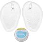 Healifty 2 Pairs Soft Silicone Gel Cushions Pad Toe Protectors for Sandal Flip Flop Gel Inserts Guards Insoles Shoes Grip Pads