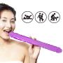 BlsesJoy 115-13 Inch Silicone Double Headed D!ld?s Relax Massager Toys (Purple-1)