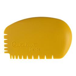 Princeton Artist Brush Catalyst Silicone Wedge Tool, Yellow W-04