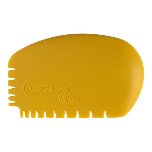 Princeton Artist Brush Catalyst Silicone Wedge Tool, Yellow W-04