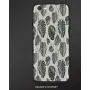 Compatible with iPhone 6 Ultra Slim Shockproof TPU Back Cover for iPhone 6S,Grey,Illustration of Tropical Palm Leaves in Classic Style Print with Soft Colors Nature Home Decorative,Ash Gray