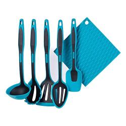 LAPEGO Premium Kitchen Cooking Utensil Set - 6 piece Silicone Kitchenware Non-Stick Cooking Tools - Silicone Cooking Kitchen Spatula Set - Silicone Kitchen Utensil Set - Heat Resistant Dishwasher Safe