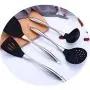 Kitchen Utensils, 304 Stainless Steel Kitchenware Set Silicone Cookware, Anti-Scalding Non-Stick Pot High Temperature Spoon Shovel Set, Kitchenware