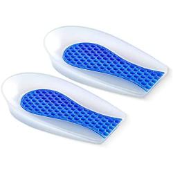 Heel cups for plantar fasciitis heel pain, Heel Pads for Women Bone Spur Relief Gel Heel Cup Silicone Heel Protectors Shoe Inserts Shock Absorbing Protector Pad Lightweight honeycomb Foot Comfort Pads
