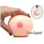 TISHAA Novelty Toy for Adult Hand Stress Reliever Ball 3D Realistic Silicone Squeeze Boob Boobies Joke Gift with Nice Cute Box for Bachelorette Party/Club/Suprised Present, Not for Child/Kid (Nude)