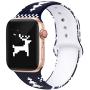 Kaome Floral Bands Compatible with Apple Watch 38mm 40mm 42mm 44mm, Soft Silicone Fadeless Pattern Printed Replacement Strap Bands for Women, Compatible with iWatch Series 5/4/3/2/1, S/M M/L