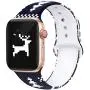 Kaome Floral Bands Compatible with Apple Watch 38mm 40mm 42mm 44mm, Soft Silicone Fadeless Pattern Printed Replacement Strap Bands for Women, Compatible with iWatch Series 5/4/3/2/1, S/M M/L