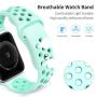 Bravely klimbing Compatible with Apple Watch Band 44mm 42mm 40mm 38mm, Soft Silicone iWatch Bands Replacement Sport Bands for iWatch Series 5 4 3 2 1 for Men and Women S/M M/L