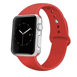 iGK Sport Band Compatible with Apple Watch 38mm 40mm 42mm 44mm, Soft Silicone Sport Strap Replacement Bands for iWatch Apple Watch Series 5, Series 4, Series 3, Series 2, Series 1
