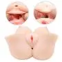 3D Realistic Artificial Toy for Male with 2 Entries Cup Soft Silicone,Soft Lifelike Silicone Dolls Mens Male Adult Toy, Best Men Gift Silicone Couples Toy,T-Shirt Underwear
