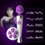 SessoLOVE Cordless Silicone Wand Wands Womens Flexible Toy Waterproof 10 Multi-Speed Frequency for Couple