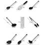 8-piece Cooking Utensil Set, Kitchenware Set Without BPA Silicone- Black