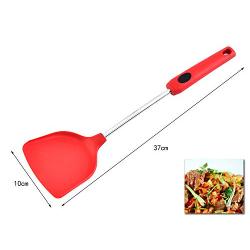 Silicone kitchenware set of 6 non-stick kitchen tools cooking silicone shovel spoon silicone kitchenware set(RED)