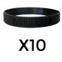 GOMOYO Work Hard Dream Big Motivational Silicone Wristbands, Eight Colors of Inspirational Rubber Bracelets - Bulk Options for Teams Available