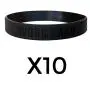GOMOYO Work Hard Dream Big Motivational Silicone Wristbands, Eight Colors of Inspirational Rubber Bracelets - Bulk Options for Teams Available