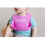 Simka Rose Silicone Bib - Waterproof Baby Bibs for Girls and Boys - Perfect for Babies and Toddlers - Easy to Clean Feeding Bibs - Excellent Baby Shower Gift - Set of 2 (Plum/Pink)